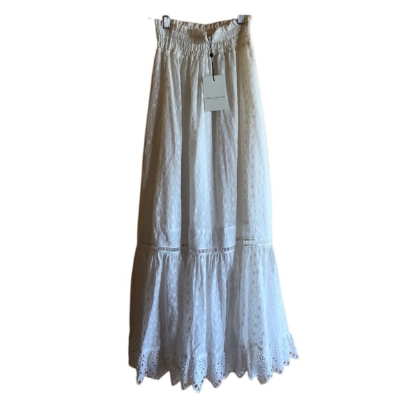 Spell Daisy Chain White Eyelet Lace Maxi Skirt - Picture 12 of 14